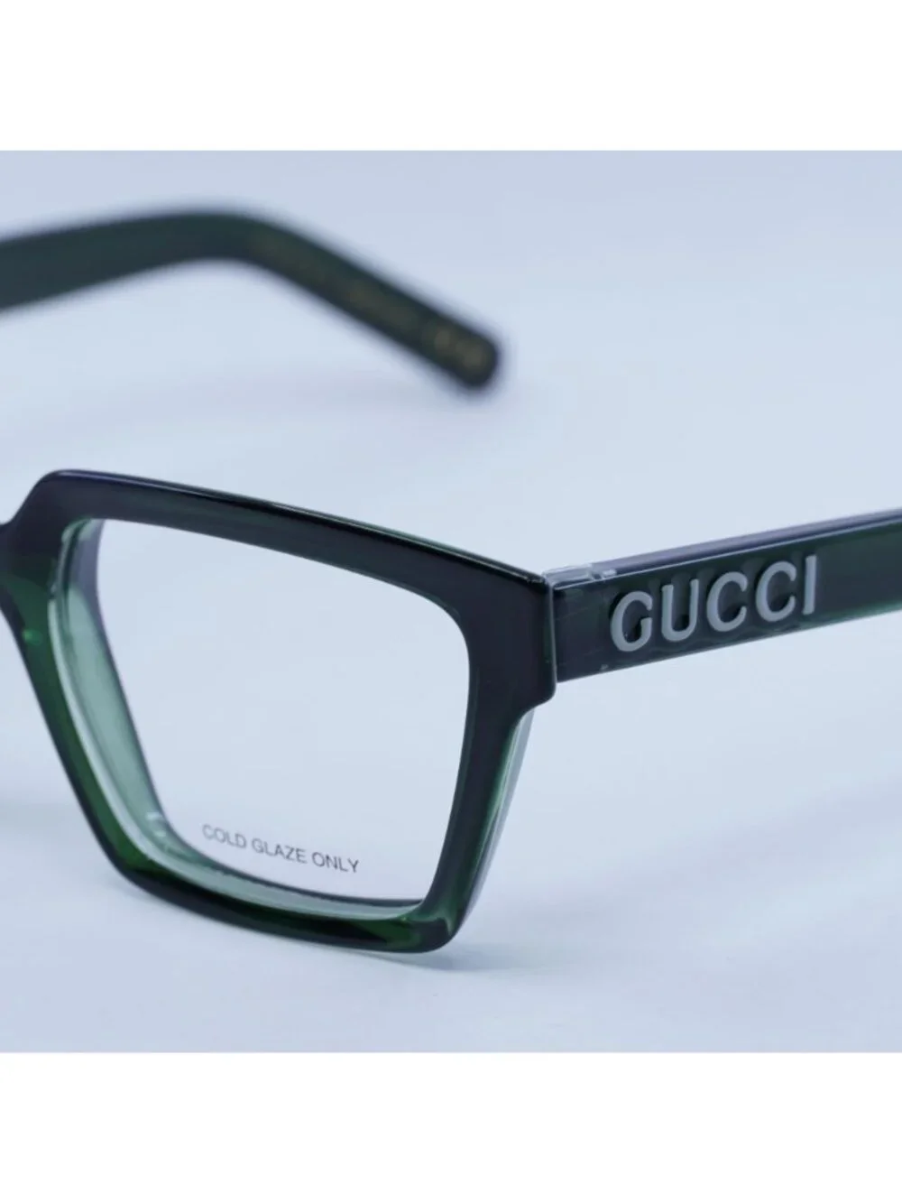 Gucci GG1725O 004 Eyeglasses Green 52mm Square Frame